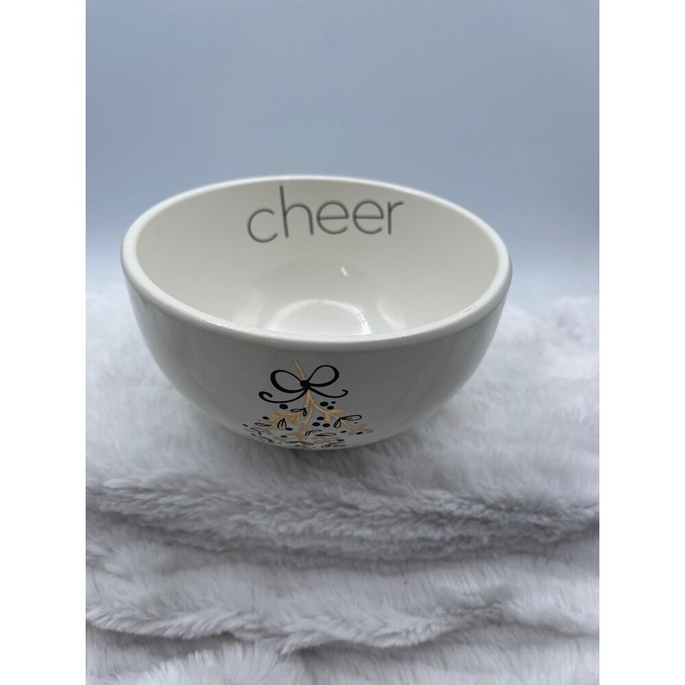 Jay Imports Merry And Bright Bowl Cheer Holiday Bowl Cereal Soup